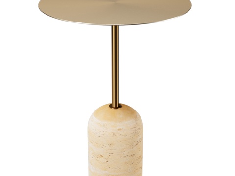  Gryd咖啡桌，金色，Bergenson Bjorn3d模型 