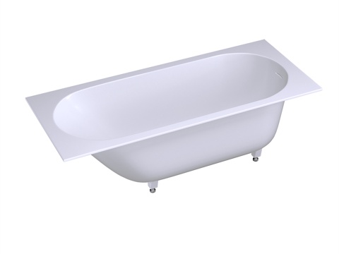  嵌入式浴缸 Salini ORNELLA KIT 170x73d模型 