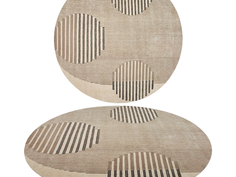  现代简约装饰地毯 地毯 简约地毯 客厅地毯 造型地毯 花纹地3d模型 