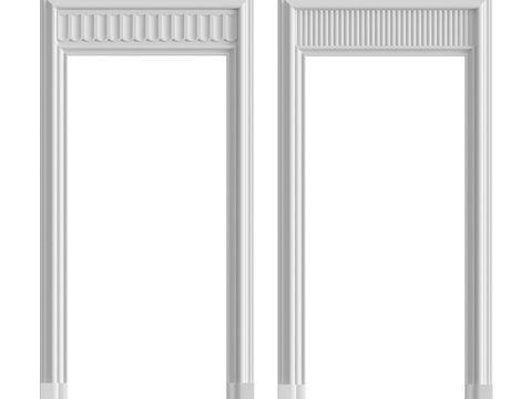  开口第6号与第7号3d模型 