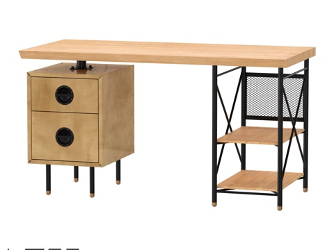  LoftDesigne 6710型号办公桌3d模型 