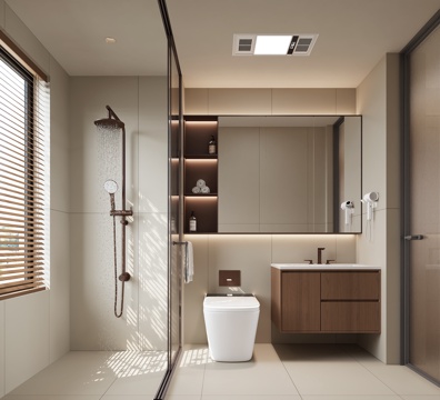 现代卫生间su模型