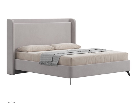  OM床TERY金属床腿款3d模型 