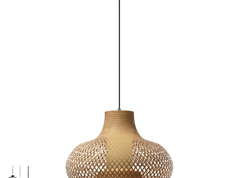  OM Inodesign 藤编梨形灯 44.30043d模型 