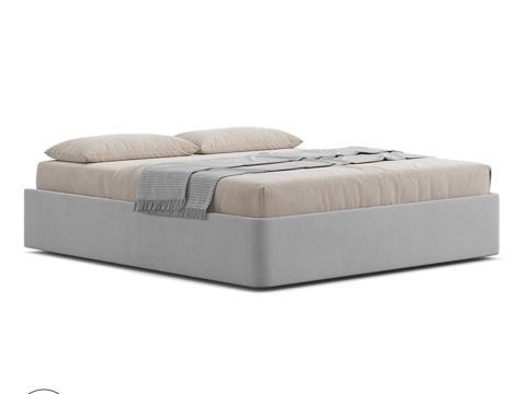  OM BERN 无床头板款3d模型 