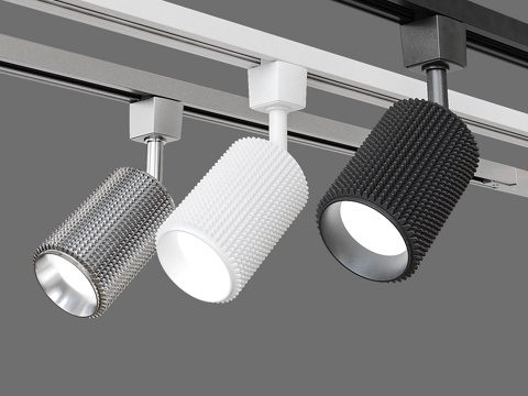  适用于单相母线槽的OM轨道灯 El3d模型 