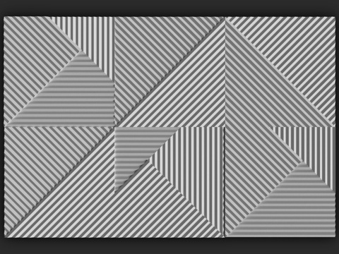  Dikart 3D 面板 Fields 1800x1200x3d模型 