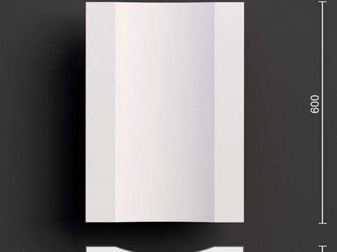  面板090 2 (600x430x40)3d模型 