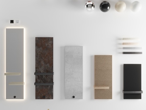  GUARDO Santarelli SET电热毛巾架套装3d模型 