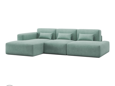  OM沙发LOFT加宽款3d模型3d模型 