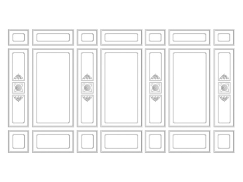  墙面装饰材料75号3d模型 