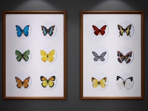  现代挂画3d模型 