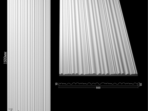  条纹-波浪多层 2.03d模型 