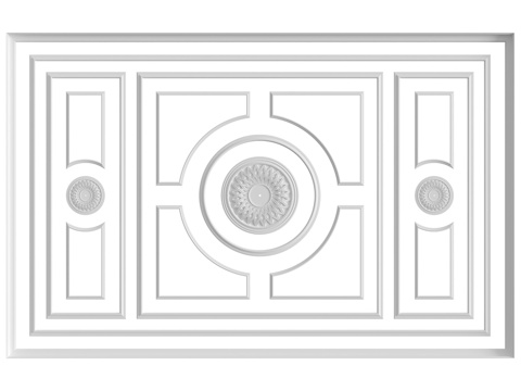  天花板构图第40号3d模型 