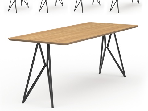  (OM) FLY 工作餐桌（MANO FACTORY出品）3d模型 