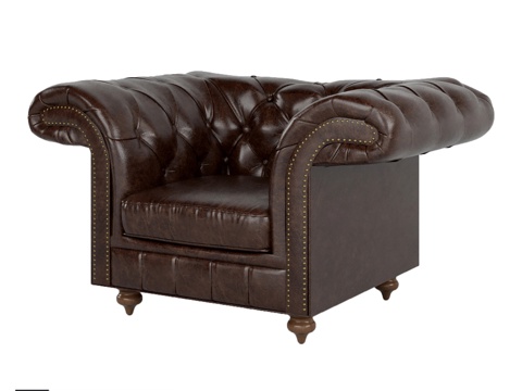  OM Chair 蒸汽朋克风装饰康乃馨3d模型 