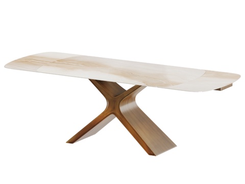  夏洛特陶瓷台面折叠桌3d模型 