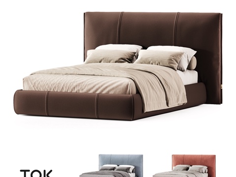  (OM) Homey床 Tok家具3d模型 