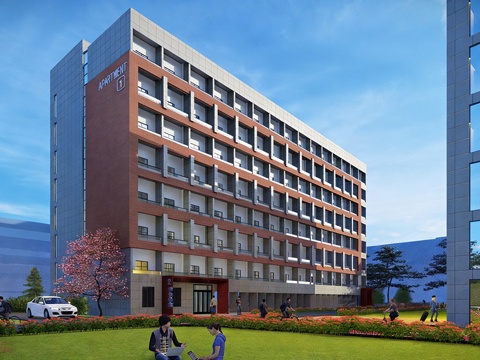 现代学校建筑 学校宿舍建筑 公寓建筑 人才公寓su模型