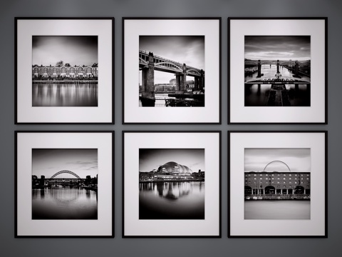  现代挂画3d模型 