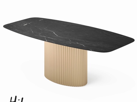  (OM) 矩形餐桌 Mot3d模型 