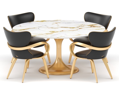  配餐桌的餐桌组 Apriori T 160x160 (cal3d模型 