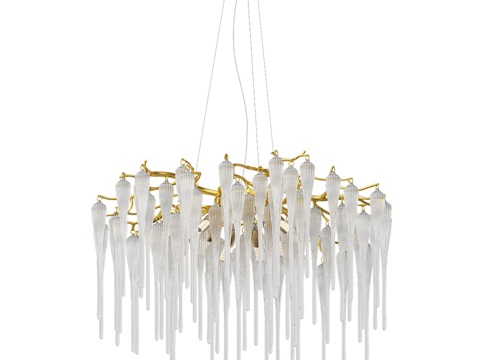  水晶吊灯 格雷尼金色 07874-80.33 OM3d模型 