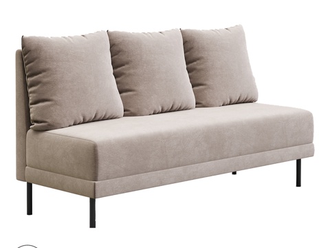  OM BELLA三人座沙发3d模型 