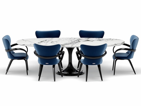  配餐桌Apriori T 260x120（卡拉卡特大理石）3d模型 