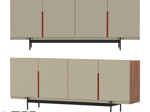  LoftDesigne 81701 型号抽屉柜3d模型 