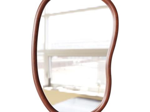  托希尔浅棕色壁镜，伯格森比约恩3d模型 