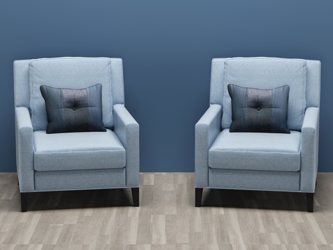  现代单椅沙发 休闲椅 沙发椅3d模型 