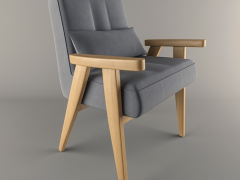  北欧休闲椅3d模型 