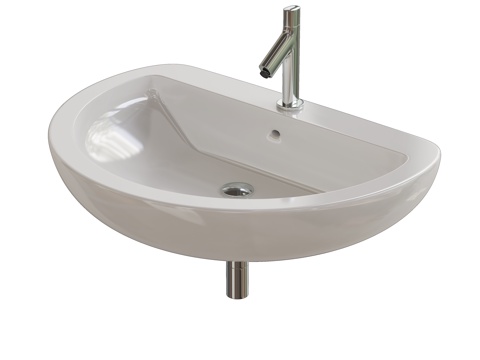  现代洗手台盆3d模型 