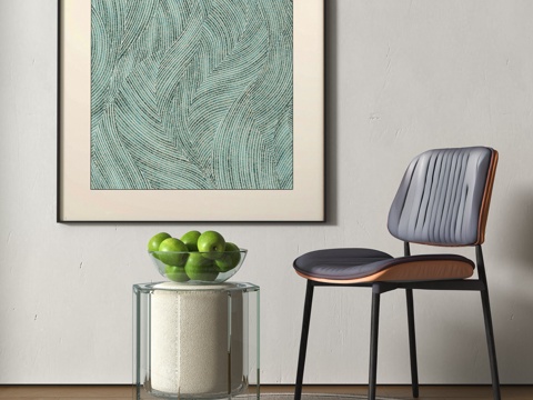  现代单椅3d模型 