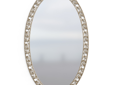  欧式简约镜子 镜子 简约镜子 装饰镜子3d模型 