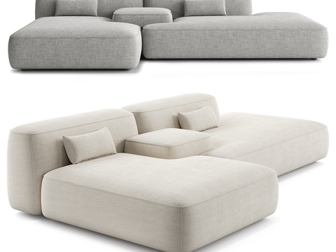  现代简约双人沙发 双人沙发 简约沙发 客厅沙发 抱枕  绿色3d模型 