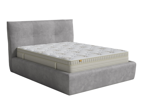  现代简约双人床 双人床 简约床 卧室床 抱枕3d模型 