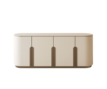  现代轻奢边柜3d模型 