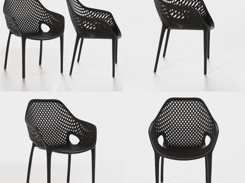  现代休闲椅子组合3d模型 