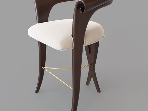  现代单人椅子3d模型 