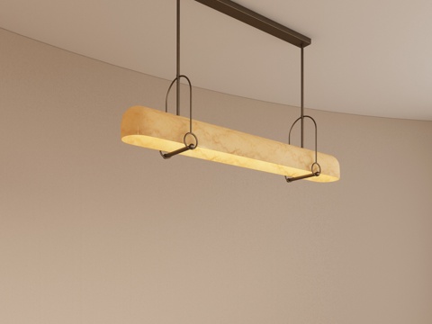  现代餐厅吊灯 长条吊灯 艺术吊灯 前台吊灯 吧台吊灯3d模型 