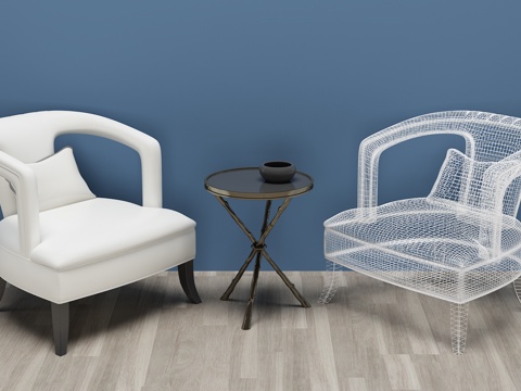  现代休闲椅 单椅 椅子3d模型 