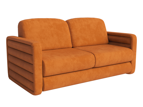  现代简约双人床 双人床 简约床 卧室床 抱枕3d模型 