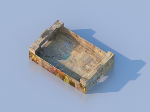  木箱 水果箱 小品33d模型 