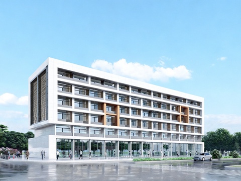 现代学校建筑 学校宿舍建筑 公寓建筑 人才公寓su模型