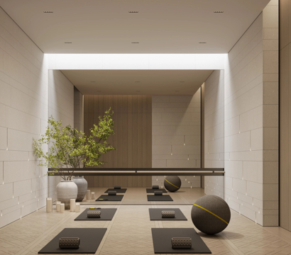 瑜伽房全身镜、家庭健身房镜子、舞蹈室大镜子、瑜伽馆镜子、健身cad施工图