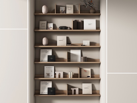  摆件组合su模型 