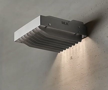 不锈钢壁灯 咖啡厅服装店户外防水走廊过道灯su模型