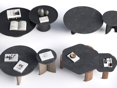 现代茶几 客厅茶几su模型